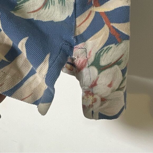 Vintage Polo Ralph Lauren Polo Shirt Floral Hawaiian Pique Cotton Men Sz Large - Picture 5 of 9